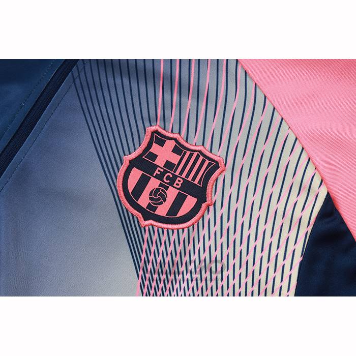 Tuta da Track di Felpa FC Barcellona Bambino 2025-2026 Blu Rosa